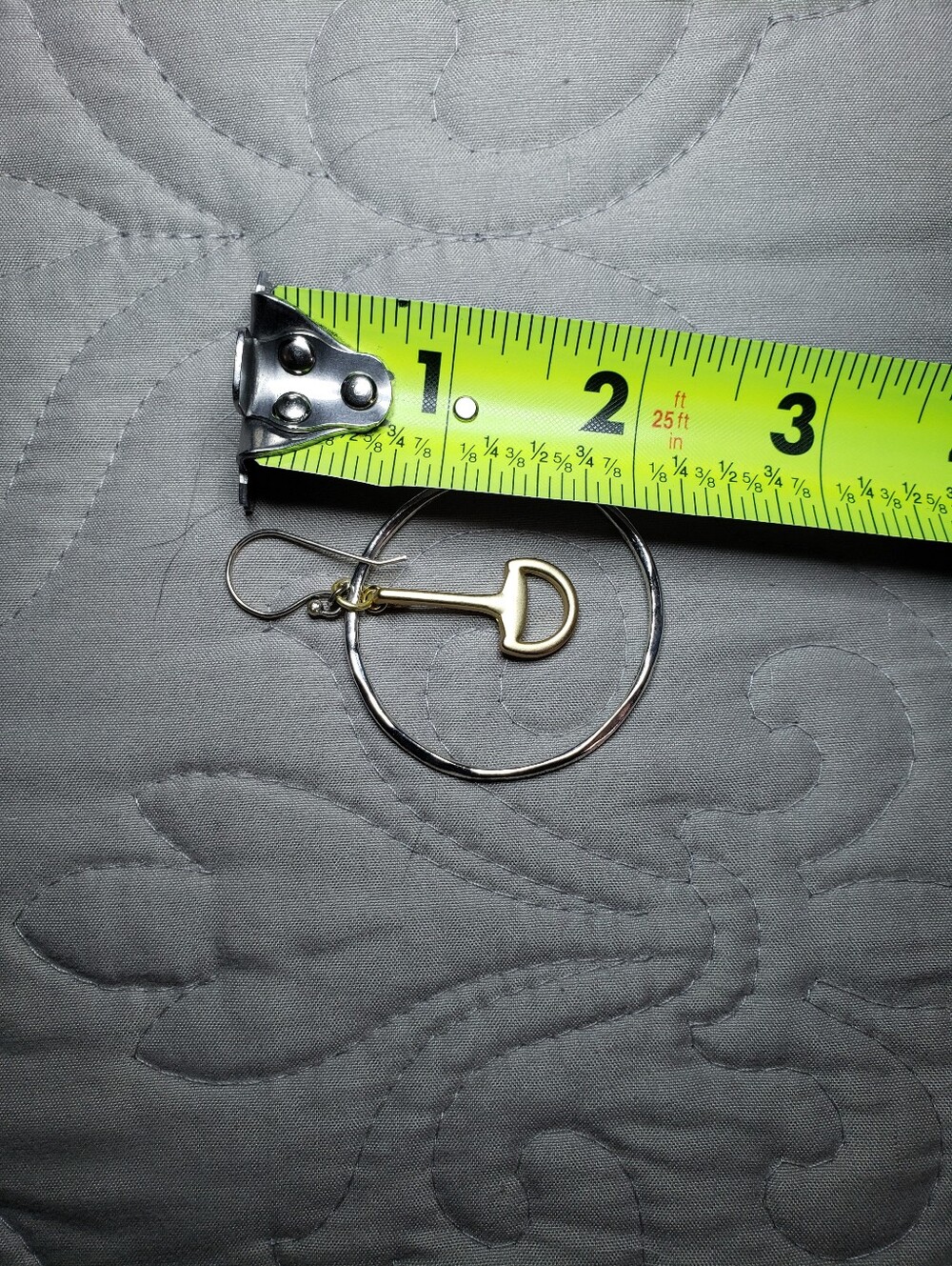 Equestrian-Style Horsebit Joop Earrings - Picture 2 of 4